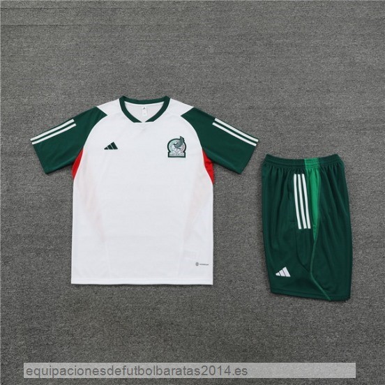 Nuevo Entrenamiento Conjunto Completo Mexico 2023 Blanco I Verde Baratas